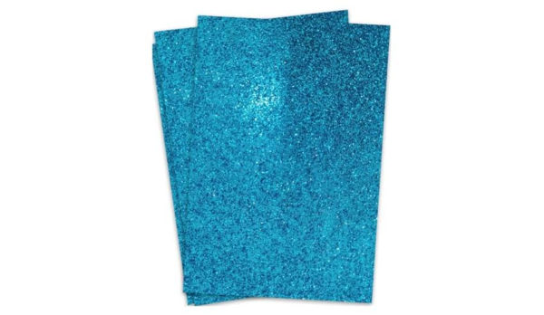 PAPEL GLITTER AZUL 180G