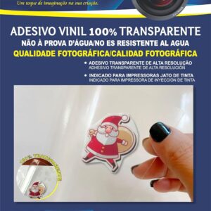 PAPEL ADESIVO VINIL 100% TRANSPARENTE