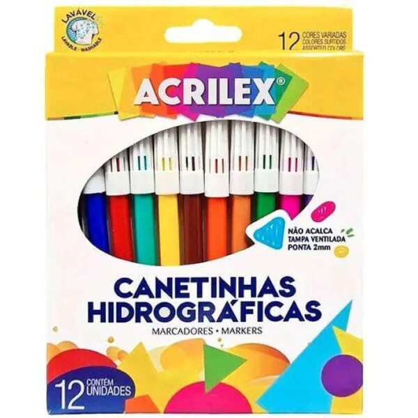 CANETINHAS HIDROGRÁFICAS ACRILEX